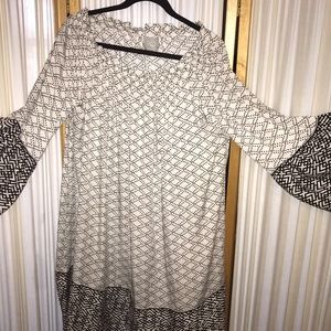 Bell Sleeve  Off Shoulder Midi Dress (NWT)